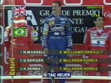 F1 1992_Manche 14_Grande Premio SG Gigante de Portugal_Course-Podium (en Français - Eurosport - France) [RaceFan96]