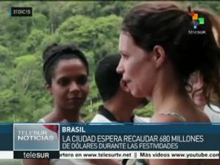 Miles de turistas optan por despedir 2015 en Río de Janeiro