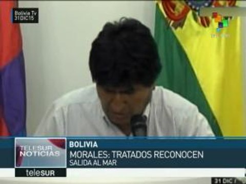 Bolivia: rechaza Evo Morales postura de Chile en demanda marítima