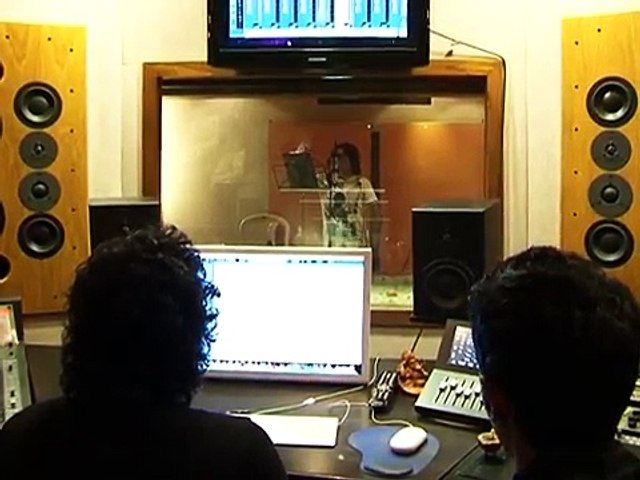 Kailash Kher recording a new item number for the upcoming film SAALI KHUSHI
