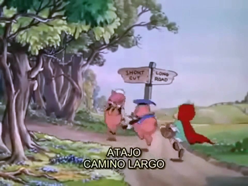 Chapeuzinho Vermelho e Três Porquinhos juntos e misturados DESENHOS DISNEY EM PORTUGUÊS