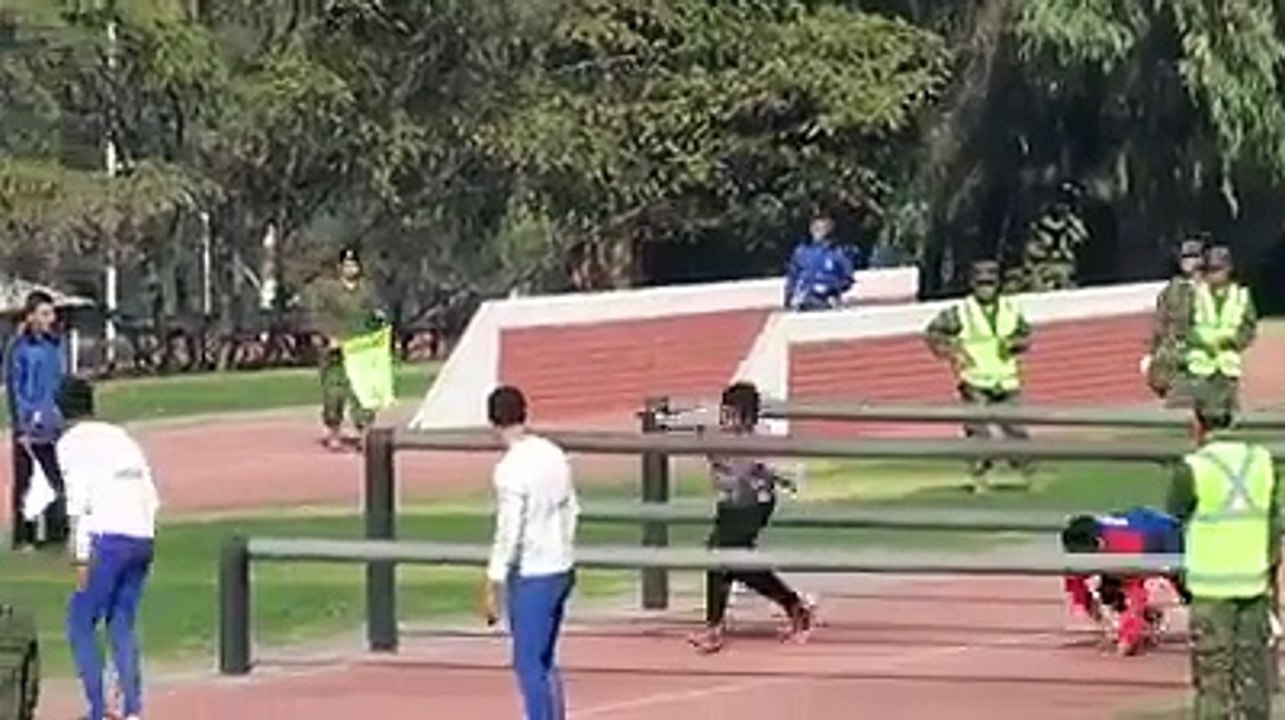Army Training or hurdle racing.