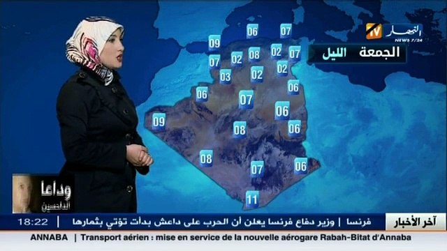 تقلبات الاحوال الجوية للساعات القادمة في المدن الجزائرية