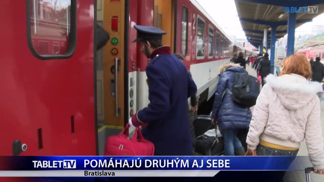 Bratislava hlavná stanica: Nosiči batožin si znižujú dlhy (20151214)