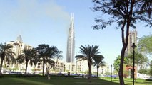 حريق هائل في احد فنادق دبي قبيل انطلاق احتفالات رأس السنة