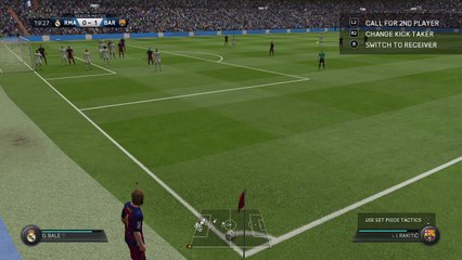 Corner Kick Bicycle Kick by Suarez | FIFA 16