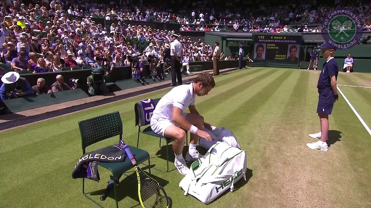 2015 Day 11 Highlights, Novak Djokovic vs Richard Gasquet semi-final