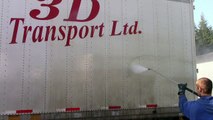 Brookwood Powerwashing in Langley, BC - semi trailer single step (one step) cleaning