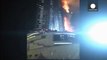 Emirats - spectaculaire incendie au coeur de Dubaï