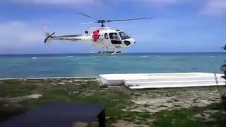 Fiji helicopter crash (longer w audio)