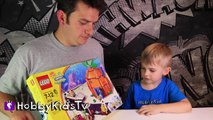 Spongebob House + Boatmobile CRASH! LEGO Kit #3834 HobbyKidsTV