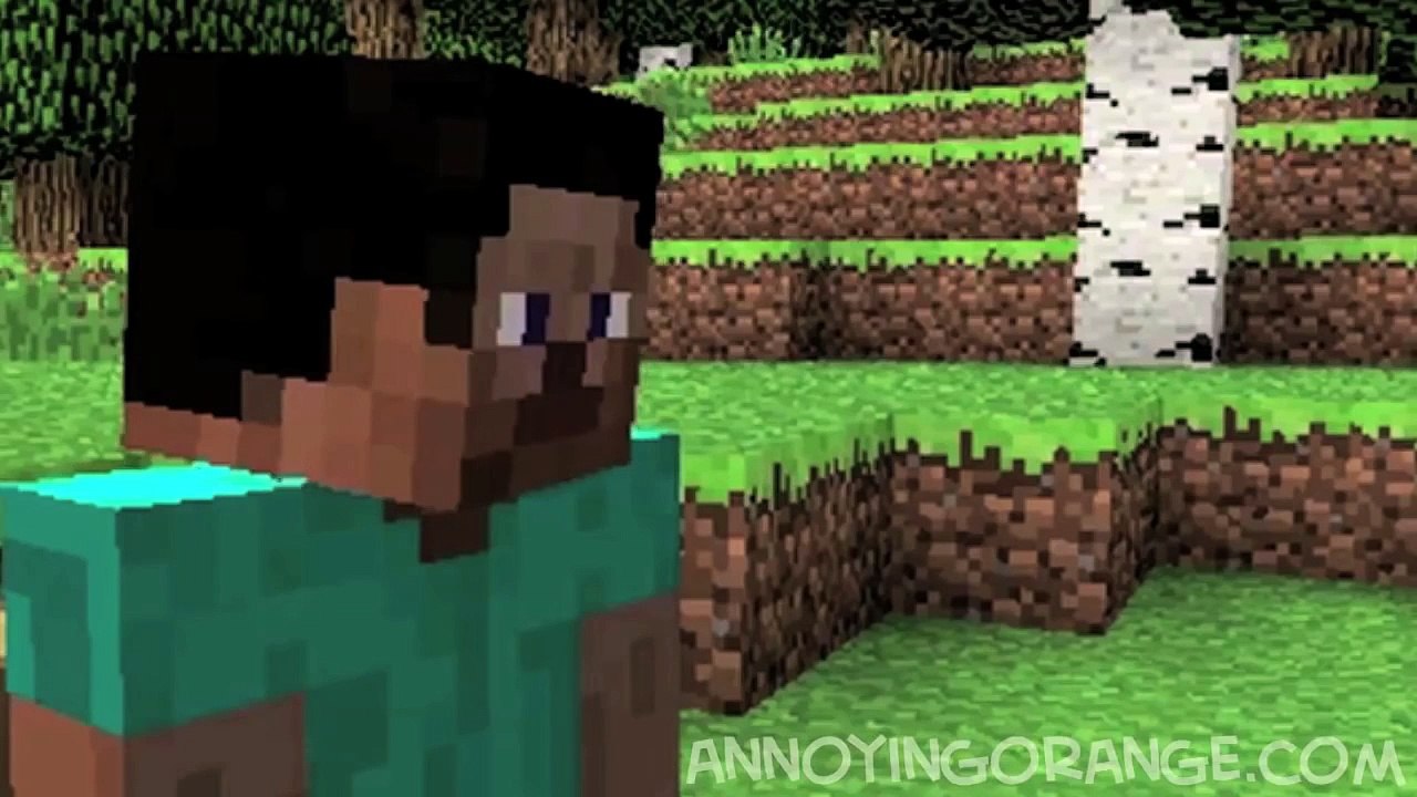 Annoying Orange Plays - Happy Wheels Minecraft!