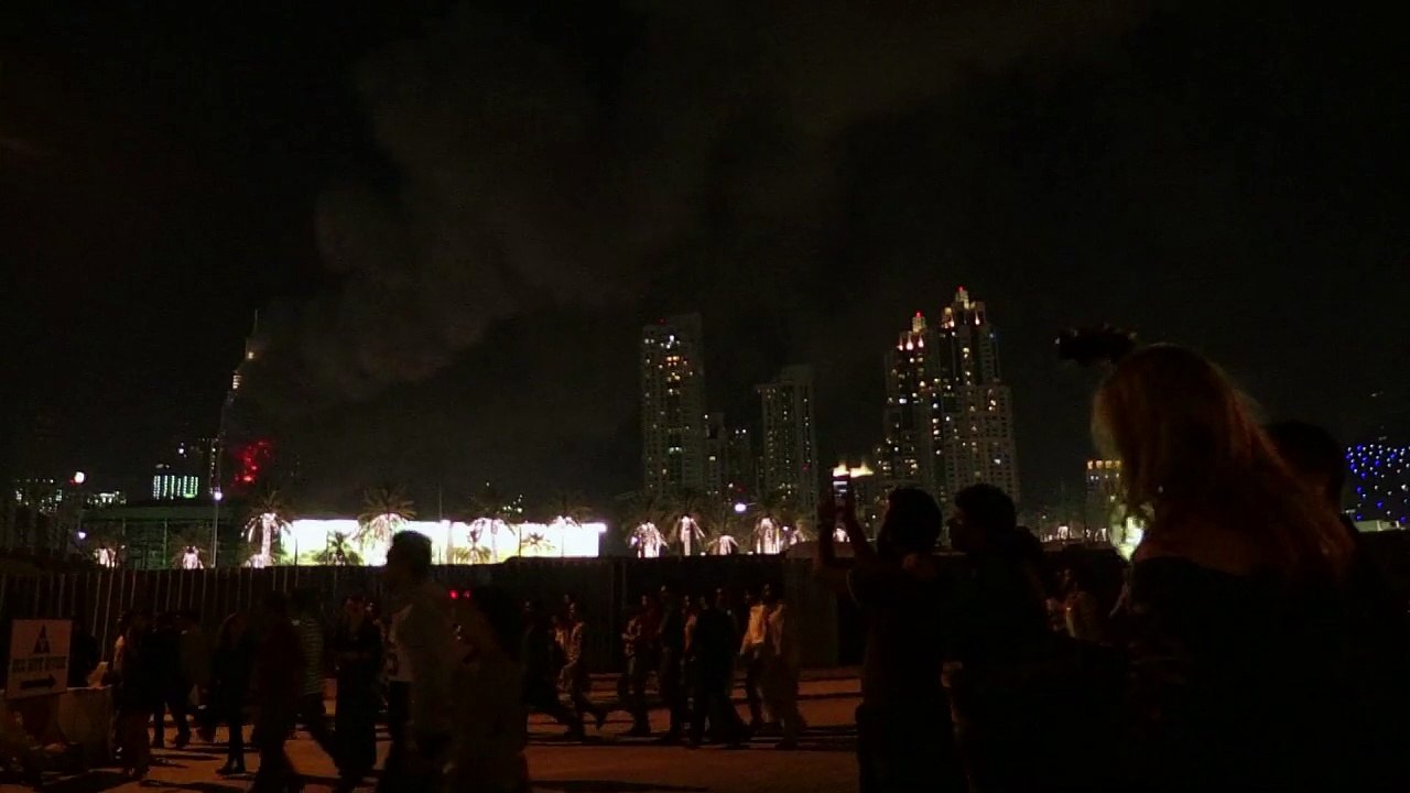 Großbrand in luxushotel in dubai