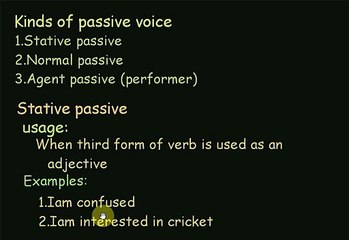 (2) Kinds of passive voice
