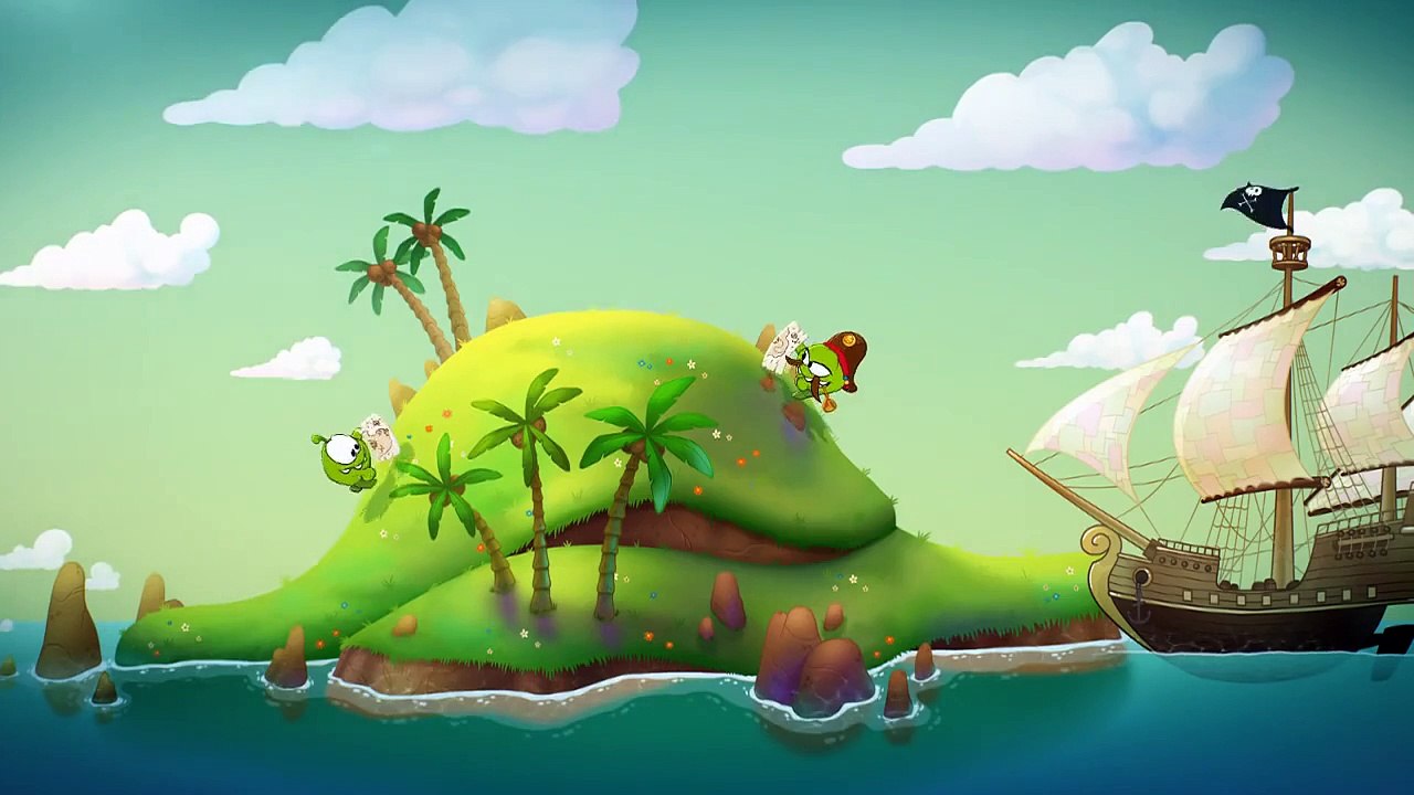 Om Nom TIME TRAVEL Cartoons Desert Island TREASURE! (S2, E4) Cut the Rope Game