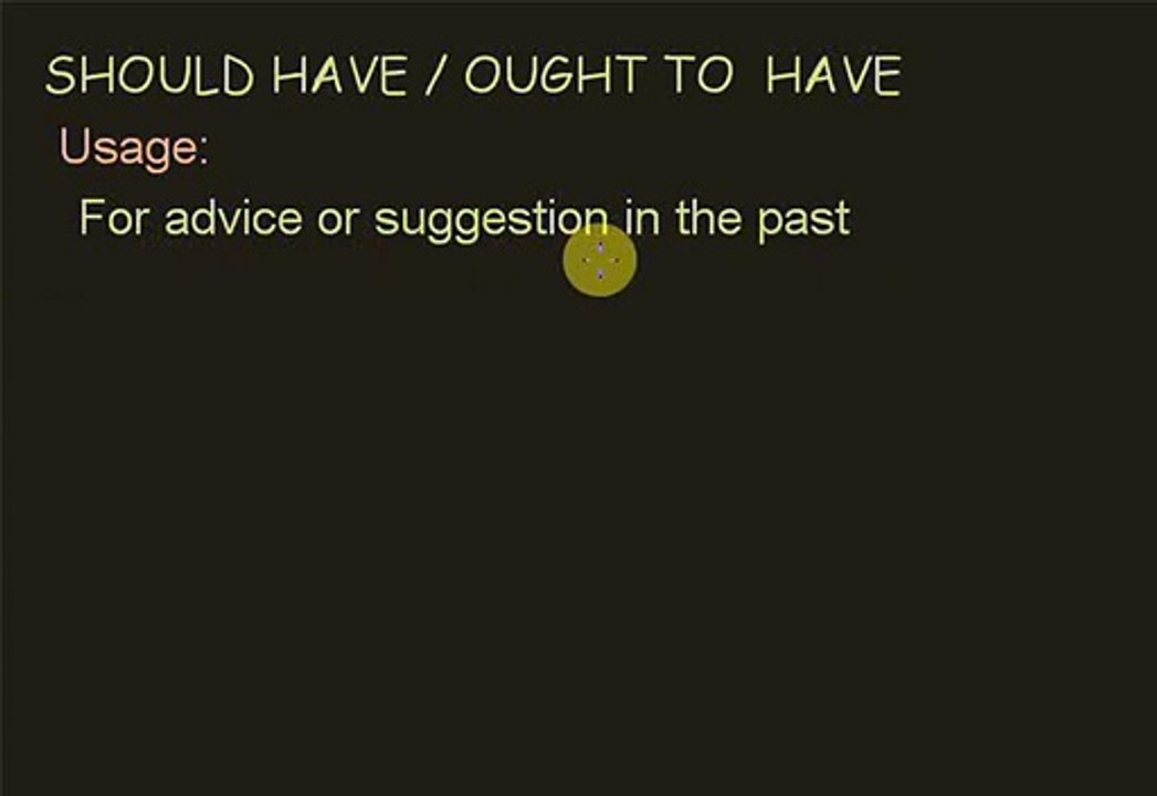 should have