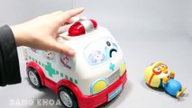 Đồ chơi Pororo bé chơi trò chơi xe ô tô cứu thương cấp cứu cho bệnh nhân