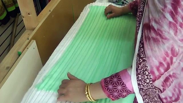 how to sew a pleated yolk dress.