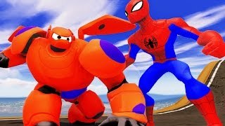 Spider Man & Baymax Big Hero 6 & Hiro Hamada !