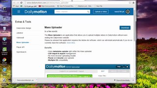 How To Download & install Dailymotion Mass Uploader