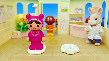 アンパンマンおもちゃアニメ お医者さんごっこ 身体測定 PPCandy Channel Anpanman Toy Anime