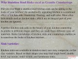 Why Stainless Steel Sinks excel as Granite Countertops