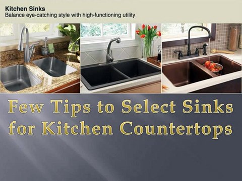 Tips to Select Sinks for Kitchen Countertops in Georgia