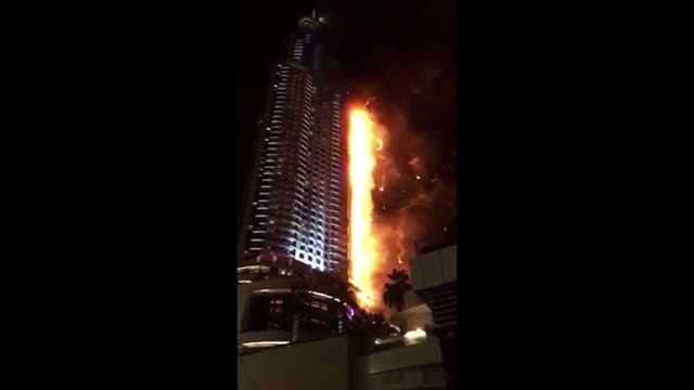 Un incendie ravage un hôtel 5 étoiles à Dubaï le soir du réveillon