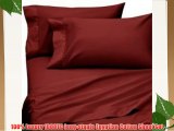 1000 Thread Count Egyptian Cotton 1000TC Sheet Set Full / Double  Burgundy Solid ( Deep Pocket