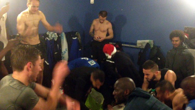 La joie de Chambly après sa victoire sur Reims