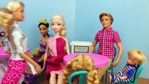 Frozen Play Doh Barbie Pancakes with Elsa Barbie and Kids Family by DisneyCarToys and Toys