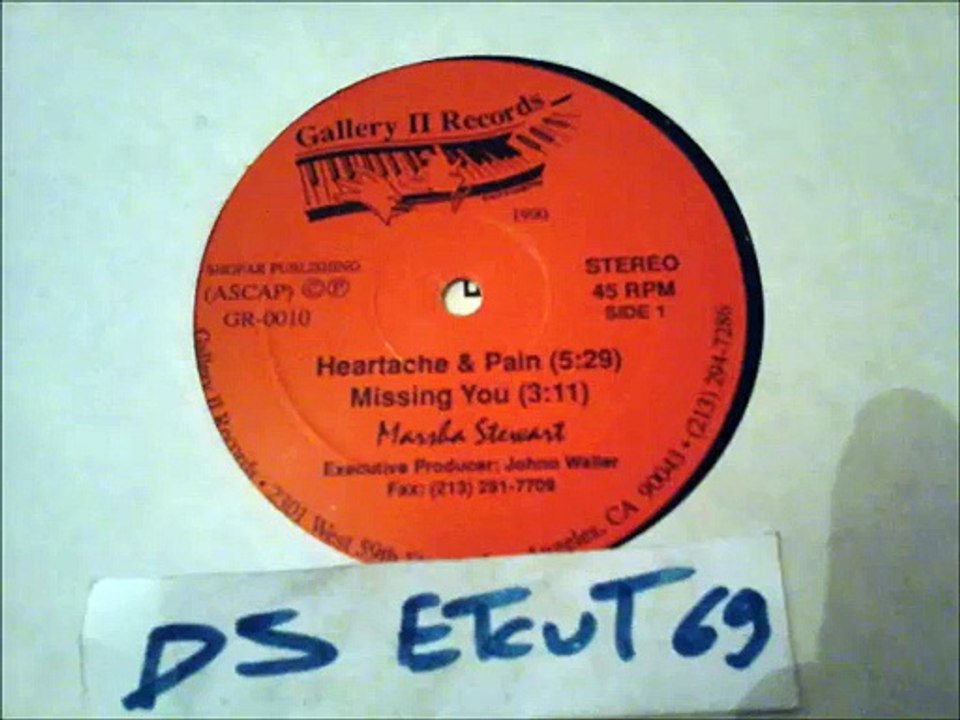 MARSHA STEWART -HEARTACHE & PAIN(RIP ETCUT)GALLERY II REC 80's
