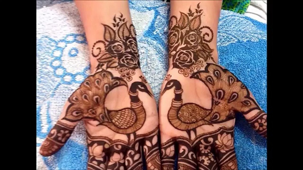 Peacock Shape in Mehandi Henna Designs