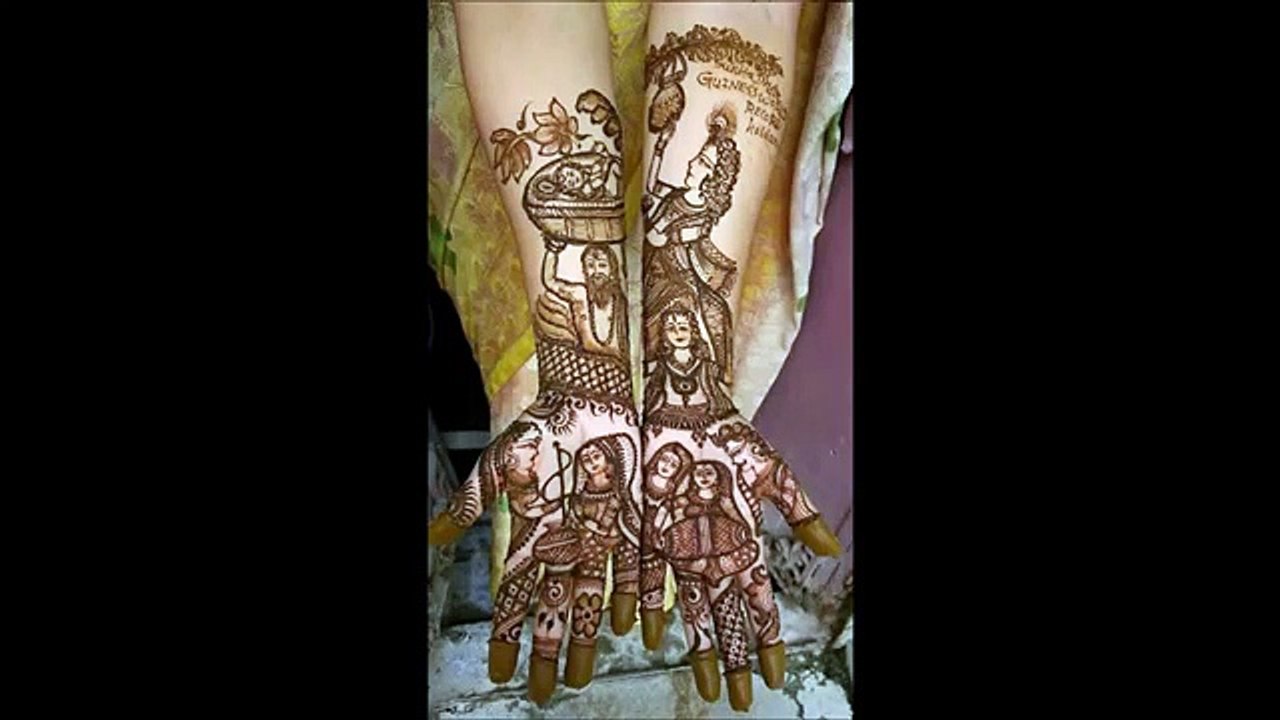 Srimant Godbharai Baby Shower Special Mehandi Henna Designs