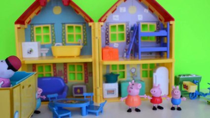 Pig George da Familia Peppa Pig fazendo tudo por Um Bandeide!!! Em Portugues Disneytoptoys