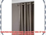 Ideal Textiles Mink Beige Heavy Weight Lined Eyelet Curtains Boheme Ready Made Ring Top Curtain