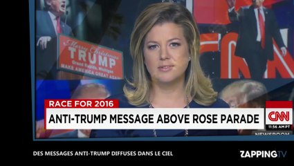 Donald Trump : des slogans hostiles anti-Trump diffusés dans le ciel