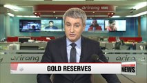 S. Korea's gold reserves 34th largest in world at 104 tons