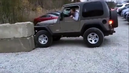 Idiot Ruins His Jeep Trying To Take A Cool Picture