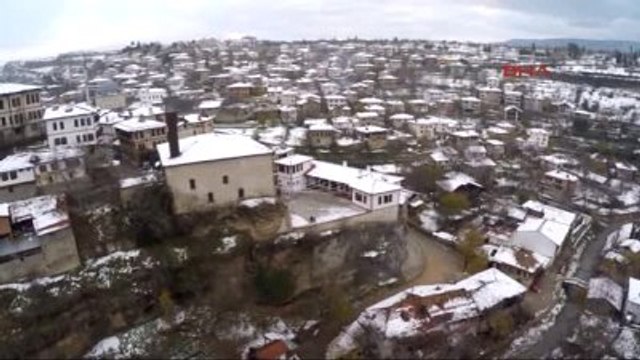 Karabük Beyaza Bürünen Safranbolu Havadan Görüntülendi