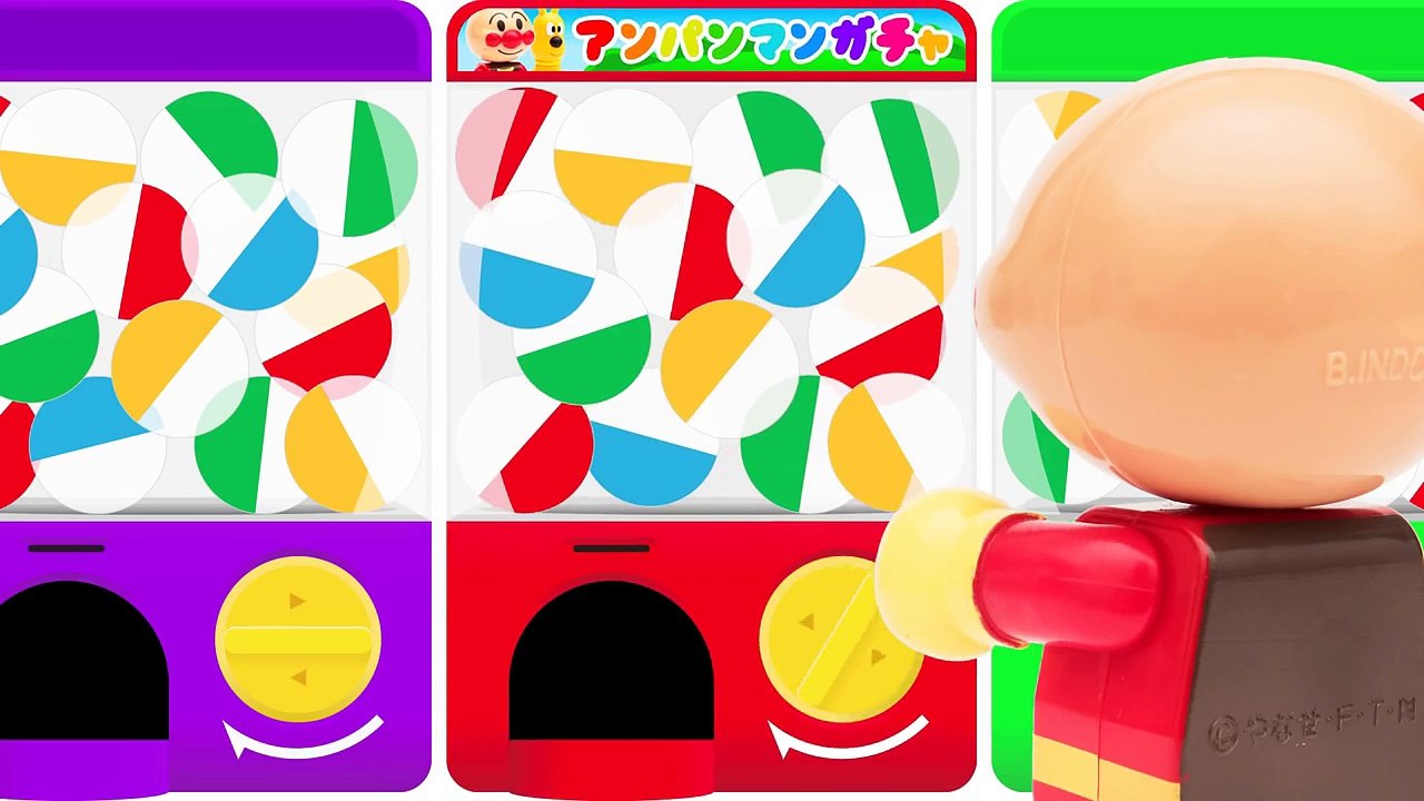 アンパンマンおもちゃアニメ ガシャポンでガチャガチャ レアキャラ登場 かっぱアンパンマン PPCandy Channel Anpanman Toy Anime Surprise Eggs