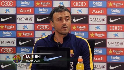 Barça - Enrique : "Notre objectif ? Bien jouer et gagner chaque match"
