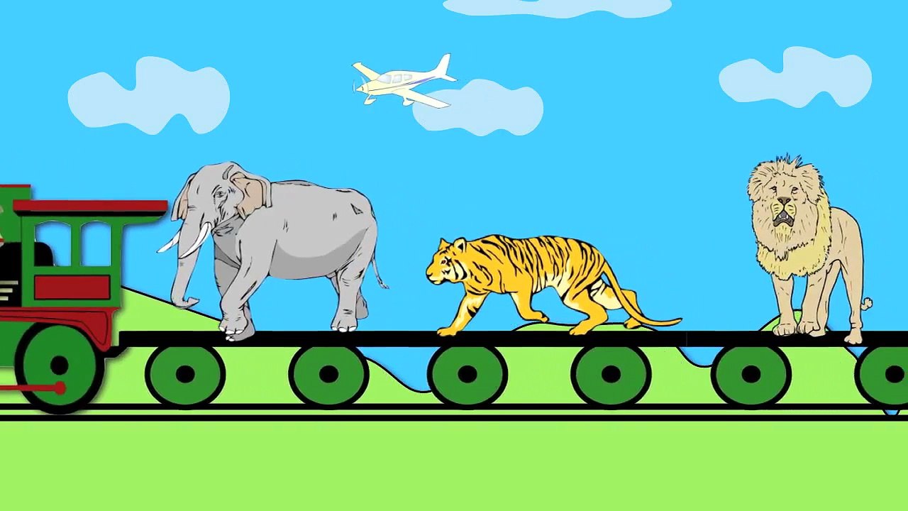 Wild Animals Train: Learning for Kids