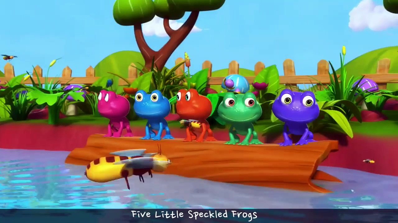 Five Little Speckled Frogs | 3D Nursery Rhymes | English Nursery Rhymes | Nursery Rhymes for Kids