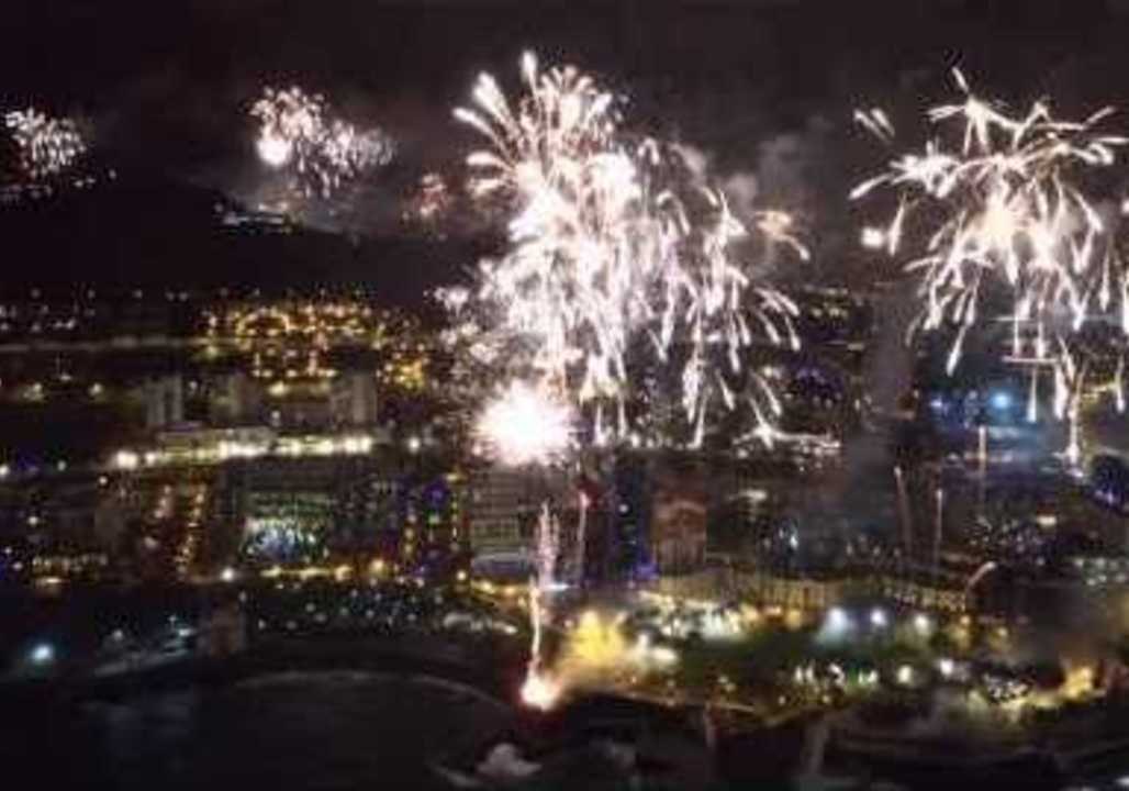 Drone Captures Spellbinding New Year's Eve Fireworks Display