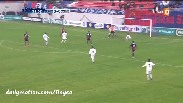 Mohamed Larbi Goal - GFC Ajaccio 1-0 Sainte-Marienne - 02-01-2016 Coupe de France