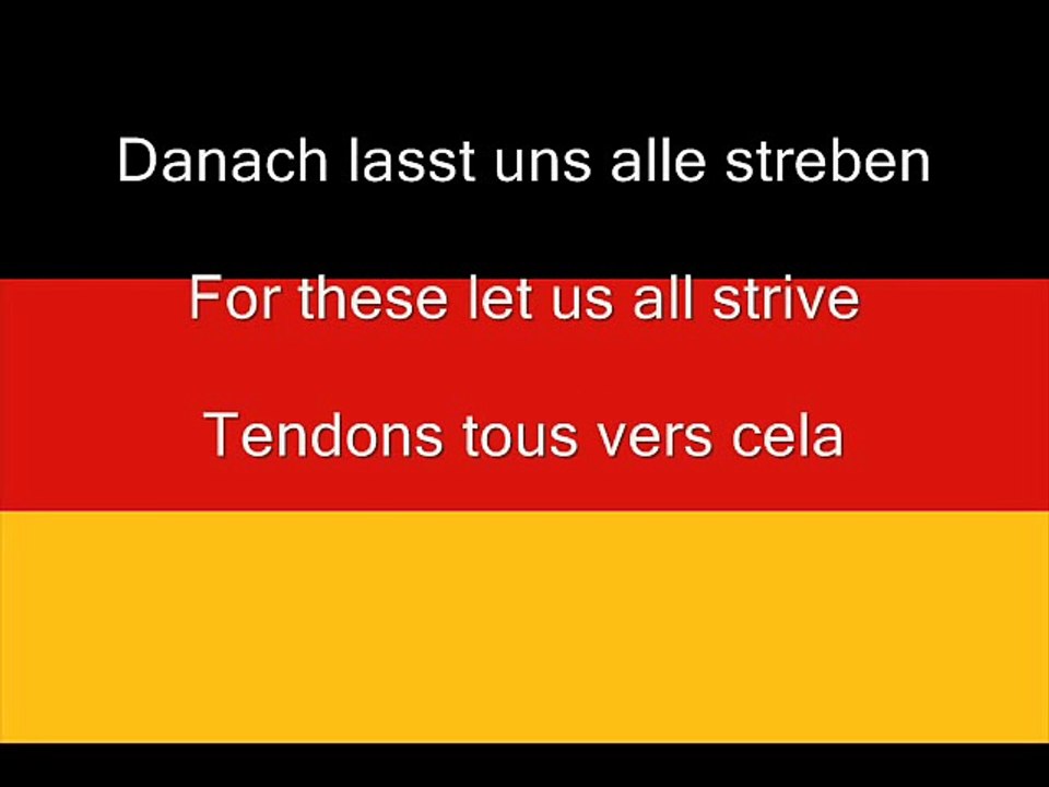 Die deutsche Hymne - The German Anthem - L'hymne de l'Allemagne
