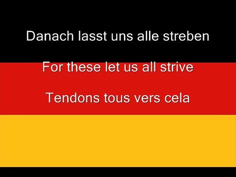 Die deutsche Hymne - The German Anthem - L'hymne de l'Allemagne
