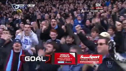 Andy Carroll Goal HD - West Ham 2-0 Liverpool - 02-01-2016