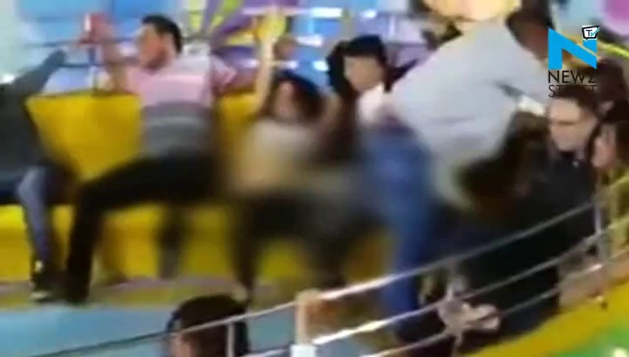 oh no! Woman suffer serious wardrobe malfunction on ride video